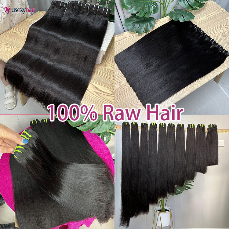 Unprocessed Raw Vietnamese Bone Straight Human Hair Bundle Cuticle Aligned Virgin Hair Vendor Indian Cambodian Hair Extension